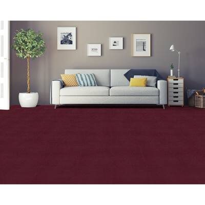 Achim Nexus Burgundy Self Adhesive Carpet Floor Tile (12 Tiles)