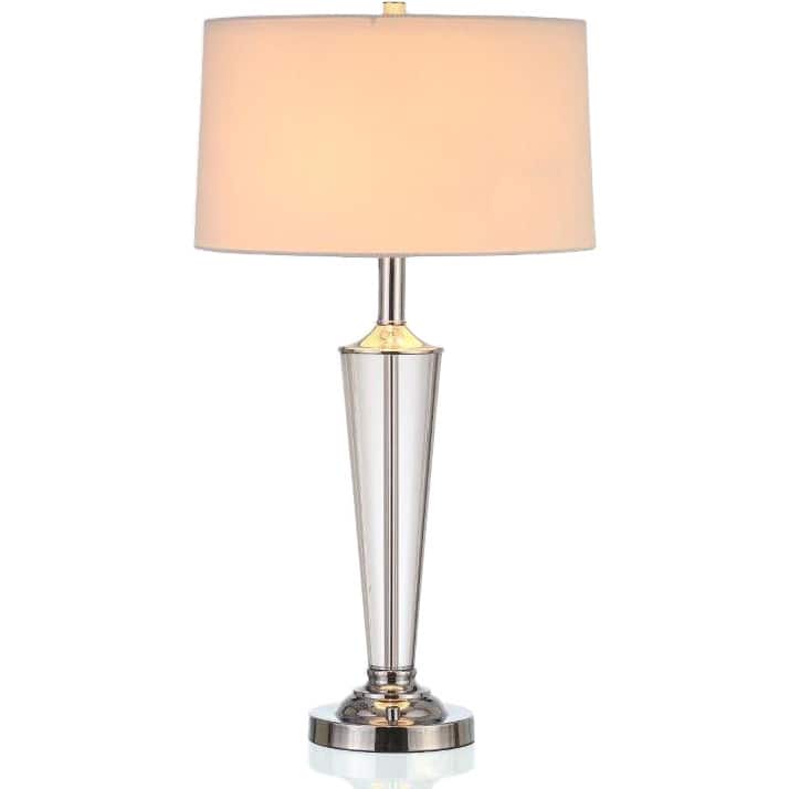 Artiva USA Crystal Suite Collection 33"H Modern Chrome 2-Light LED Crystal Table Lamp with Dimmer