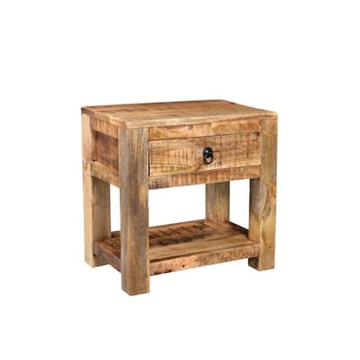 Handmade Surat Mango Wood End Table