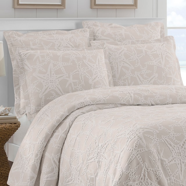 LaMont Home Calypso Collection Cotton Matelasse Coverlet Overstock