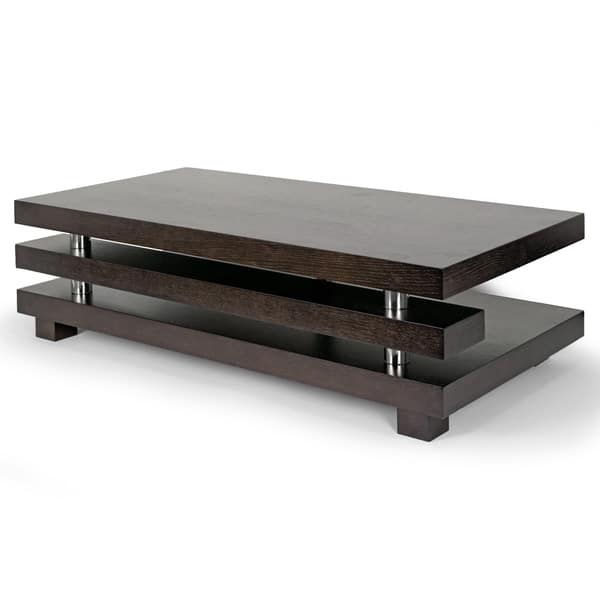 Shop Alain Modern Coffee Table With Decorative Accent Bar On