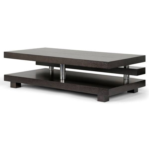 Shop Alain Modern Coffee Table With Decorative Accent Bar On