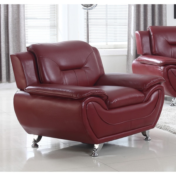 Shop Deliah Faux Leather Relaxing Accent Chair - Free ...