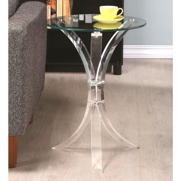 Curved accent store table