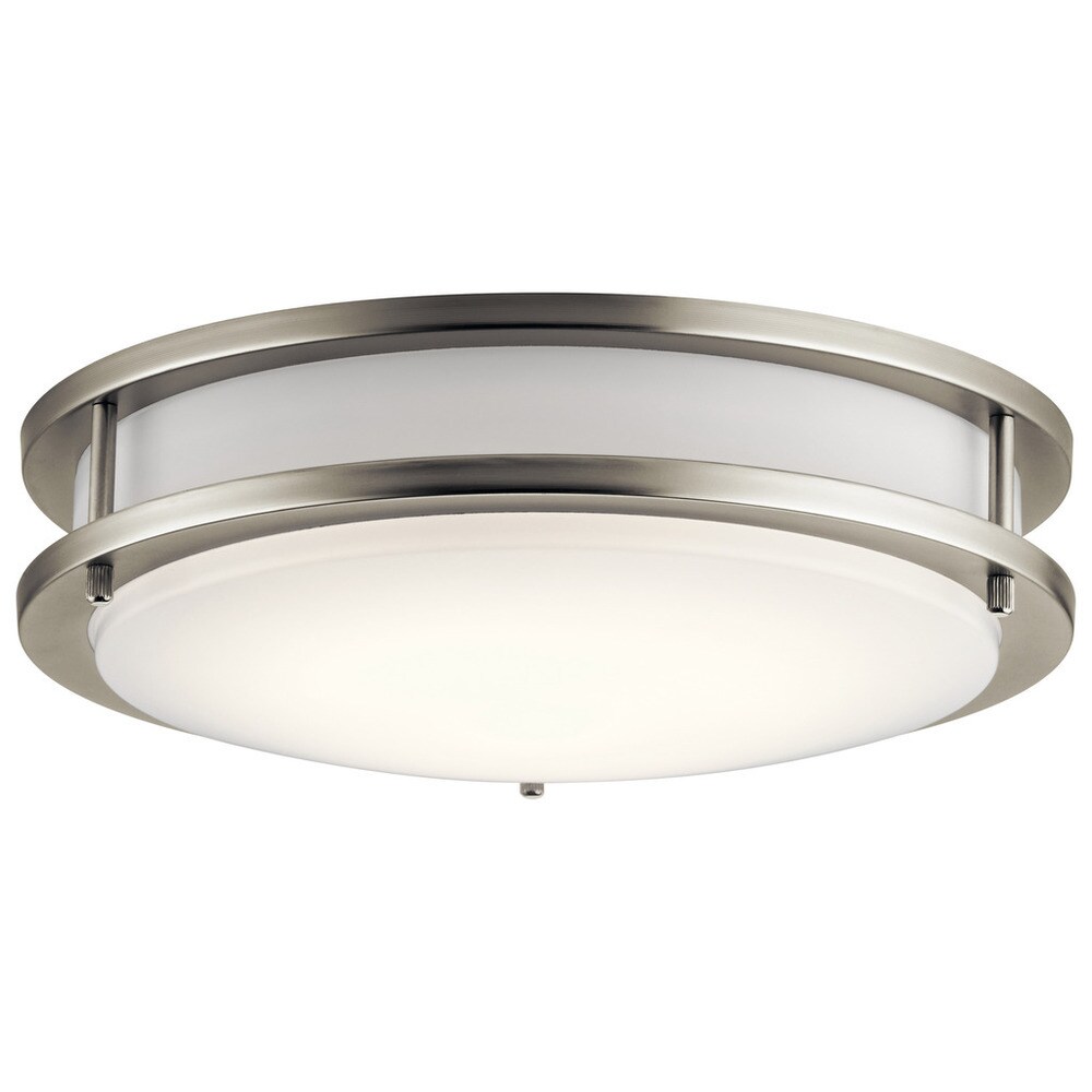 brushed nickel flush mount ceiling light led