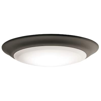 Kichler Lighting Utilitarian 1-light Olde Bronze LED Flush Mount