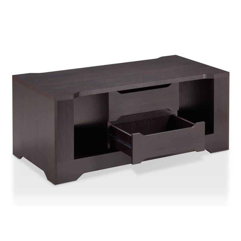 Halin Modern Espresso 47-inch 2-Shelf Coffee Table by Furniture of America