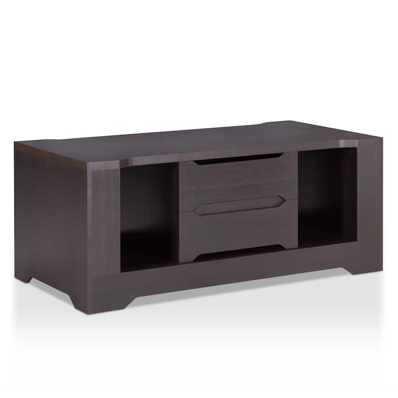 Halin Modern Espresso 47-inch 2-Shelf Coffee Table by Furniture of America