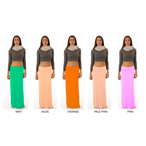 Dinamit Women's Rayon and Spandex Maxi Skirt