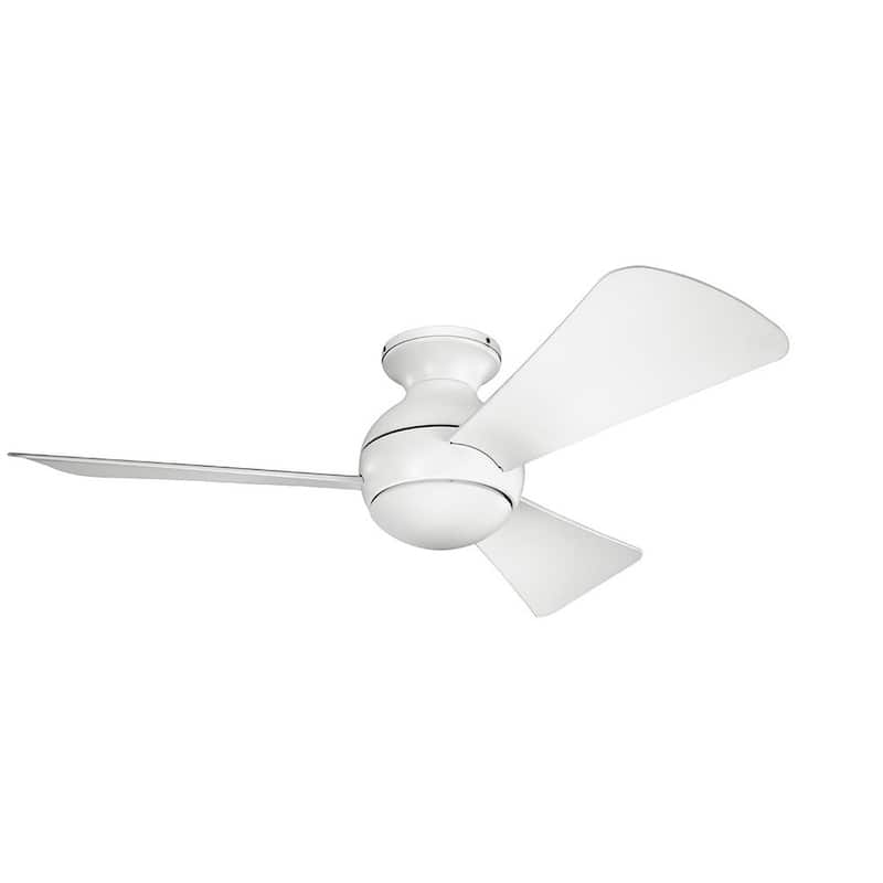 Kichler Lighting Sola Collection 44-inch Matte White LED Ceiling Fan