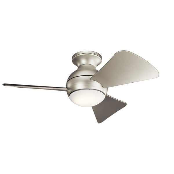 Kichler Lighting Sola Collection 34 Inch Brushed Nickel Led Ceiling Fan