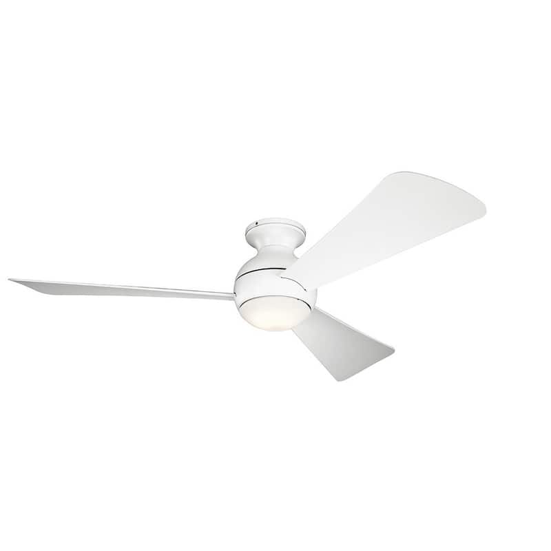 Kichler Lighting Sola Collection 54-inch Matte White LED Ceiling Fan