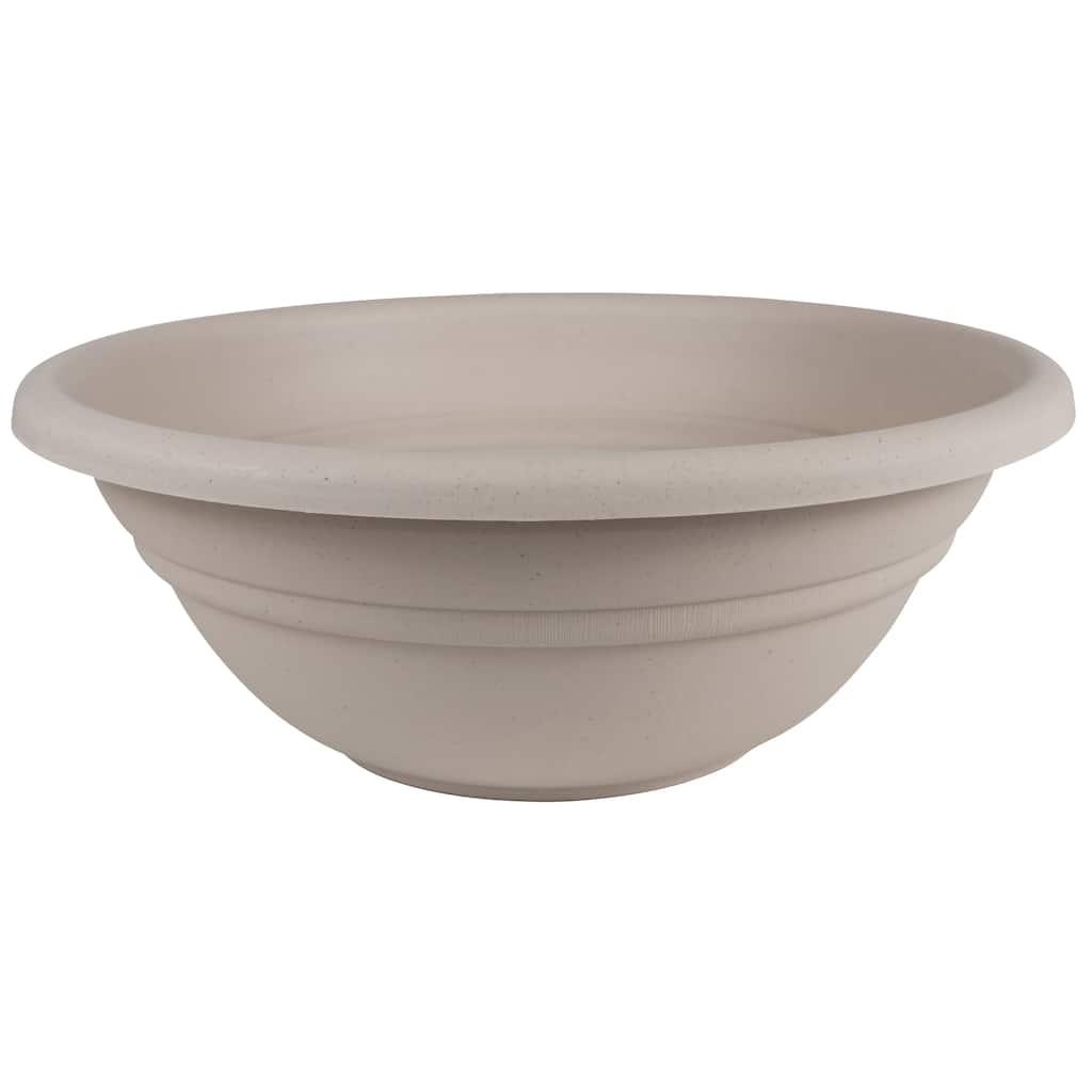 Bloem Milano 17-inch Taupe Plant Bowl