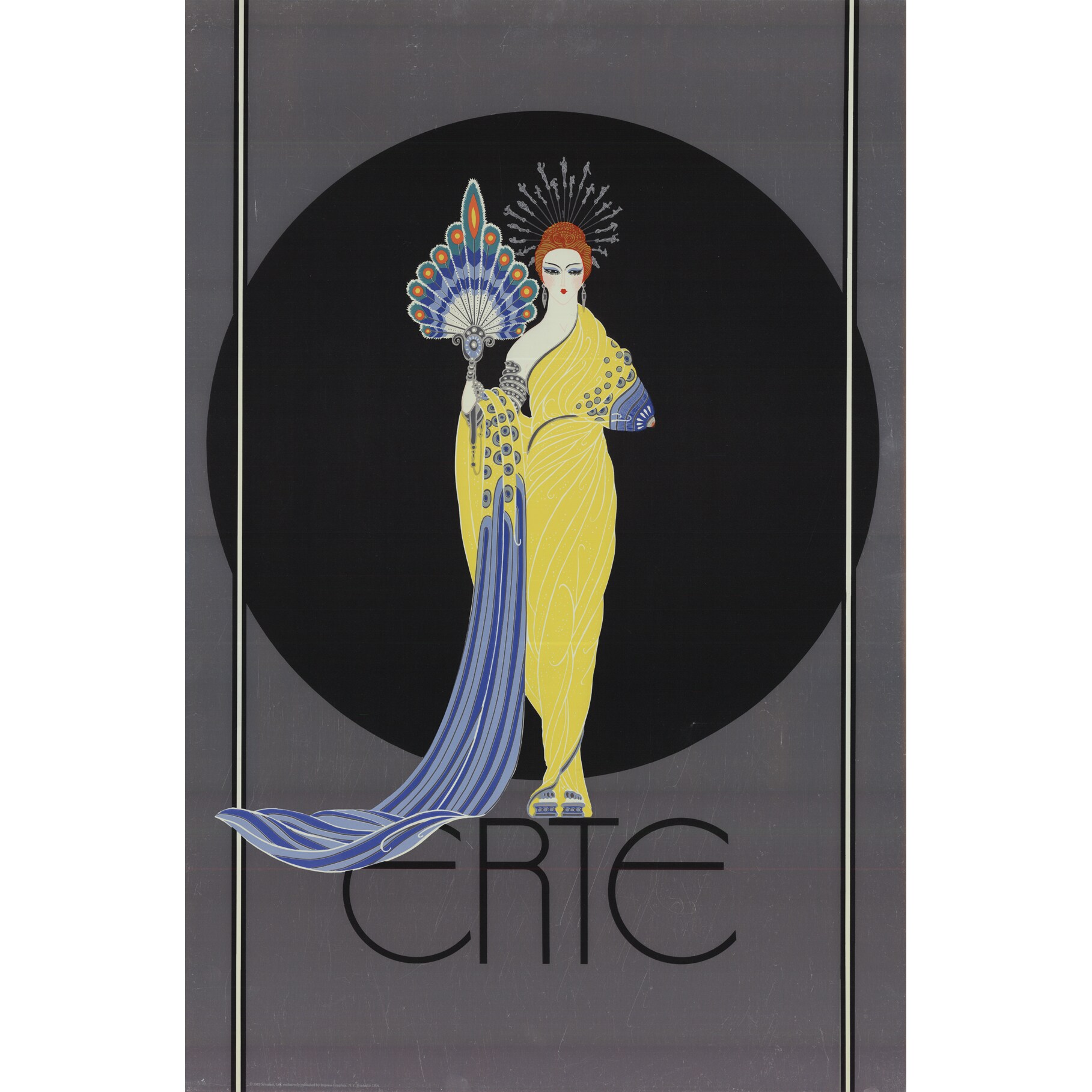 ERTE ポスター Erte 'Goddess in Yellow - 1982' Poster - Bed Bath & Beyond - 14294497