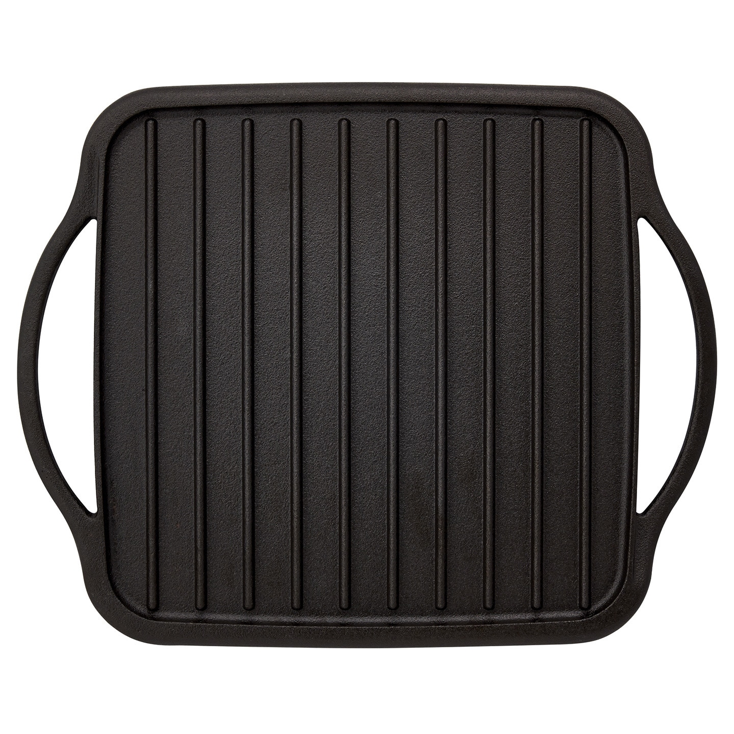 Gas Stovetop, Pre-Seasoned Square Cast Iron Reversible Grill/Griddle Pan,  10 X 10 