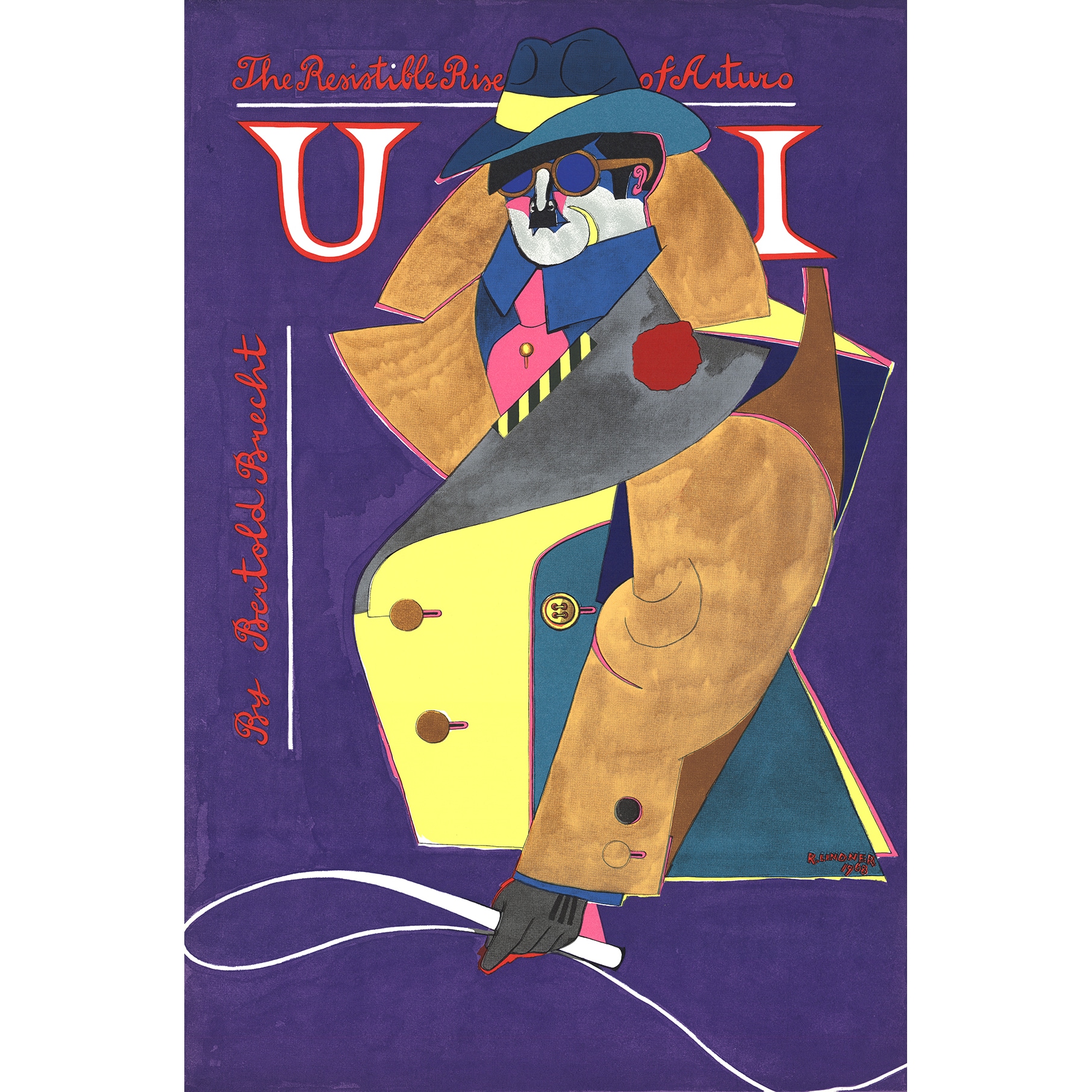 Richard Lindner-The Resistible Rise of Arturo Ui-1968 Serigraph