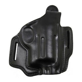 Bianchi 5 Black Widow Leather Holster Black, Fits Taurus Judge 2.5" Chamber, 3" Barrel, Right Hand
