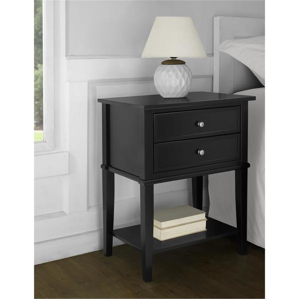 franklin bedside table black