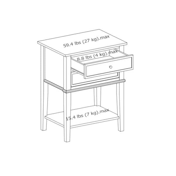 dimension image slide 0 of 3, Avenue Greene Bantum 2-drawer Accent Table