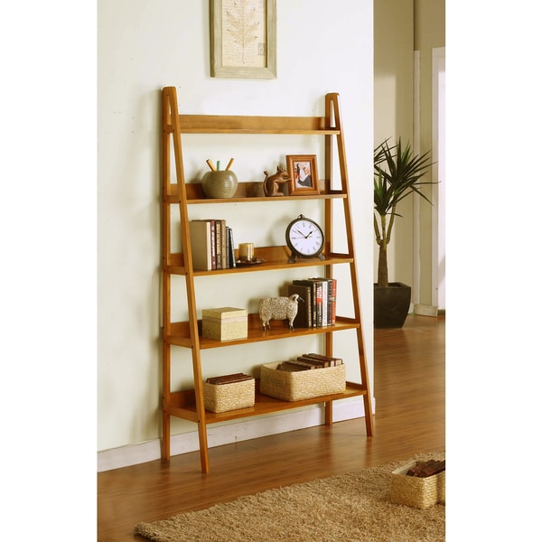 New Leaning Ladder Bookcase for Simple Design