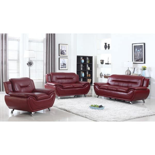 Deliah Relaxing Contemporary Modern Style 3pc Sofa Set 3 Colors Deliah Relaxing Contemporary Modern Style 3pc Sofa Set 3 Colors
