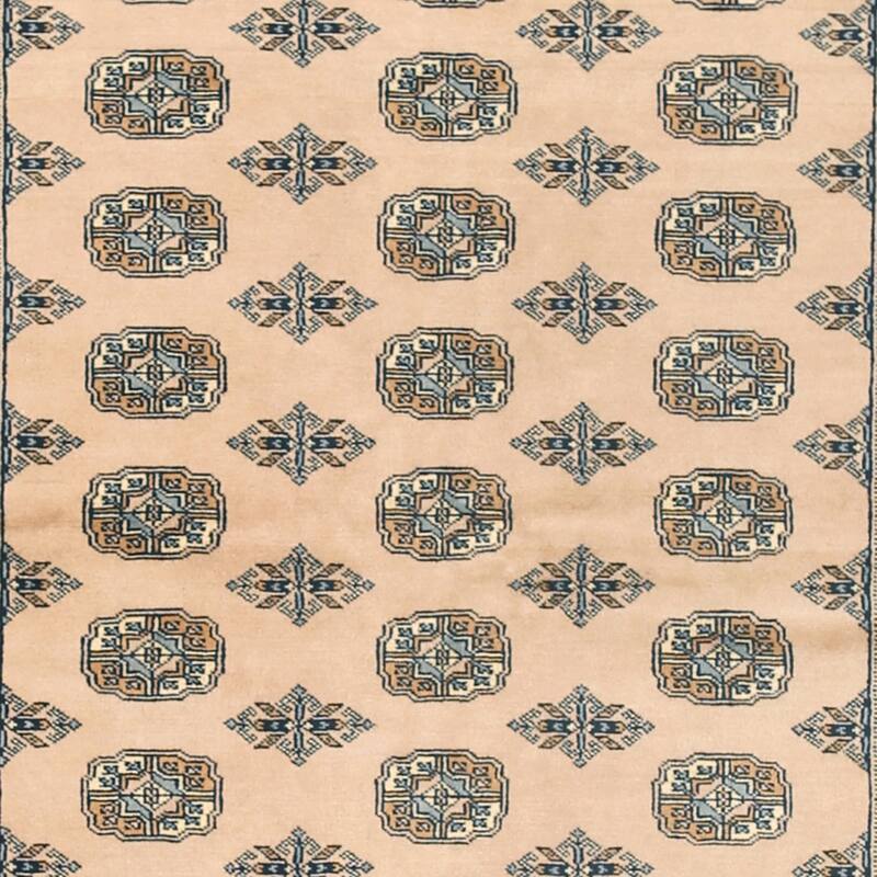 HERAT ORIENTAL Handmade One-of-a-Kind Bokhara Wool Rug - 5'1 x 8'2