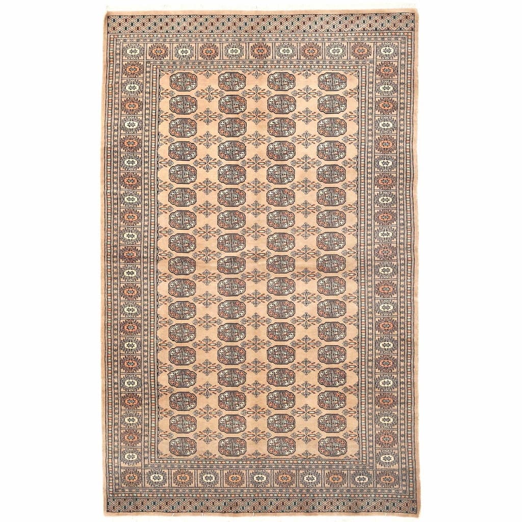 HERAT ORIENTAL Handmade One-of-a-Kind Bokhara Wool Rug - 5' x 8'1