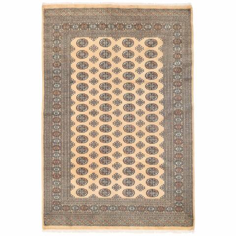 HERAT ORIENTAL Handmade One-of-a-Kind Bokhara Wool Rug - 5'11 x 8'9