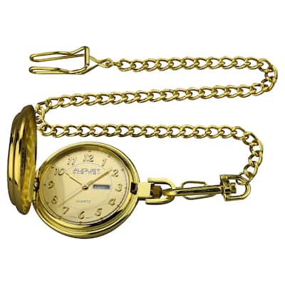 August Steiner Men's JFK Gold-Tone Pocket Watch