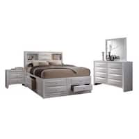 Acme Furniture Louis Philippe III White 4-piece Bedroom Set - On Sale - Bed  Bath & Beyond - 12331254