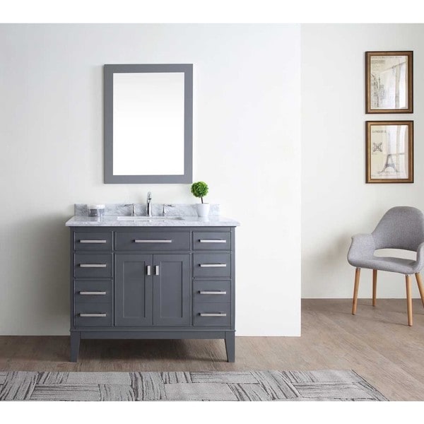 Shop Danny Maple Grey  42 inch Single Bathroom  Vanity Set 