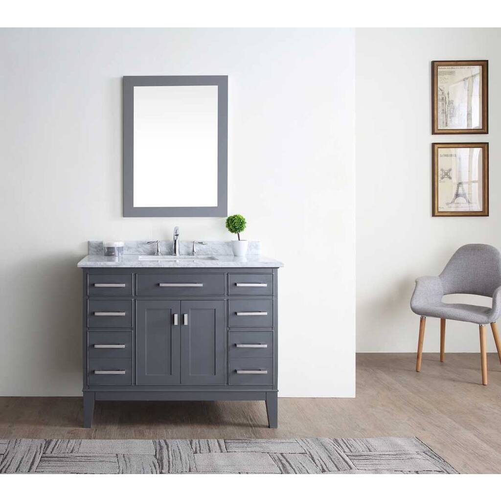 Danny Maple Grey 42-inch Single Bathroom Vanity Set