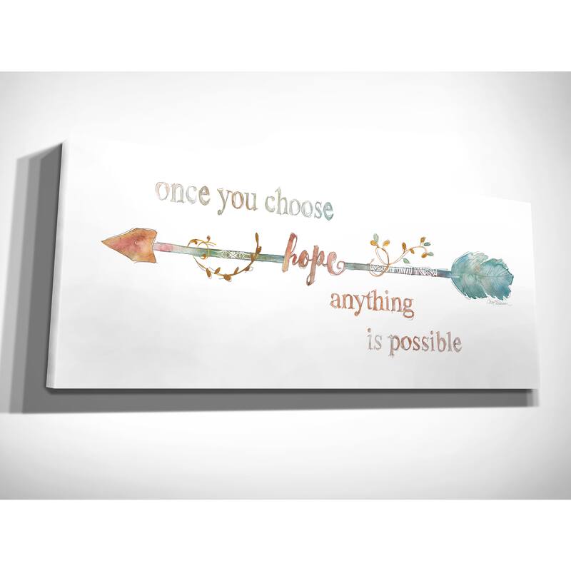 Wexford Home 'Arrow of Hope' 3 Sizes Available Premium Gallery Wrapped Canvas