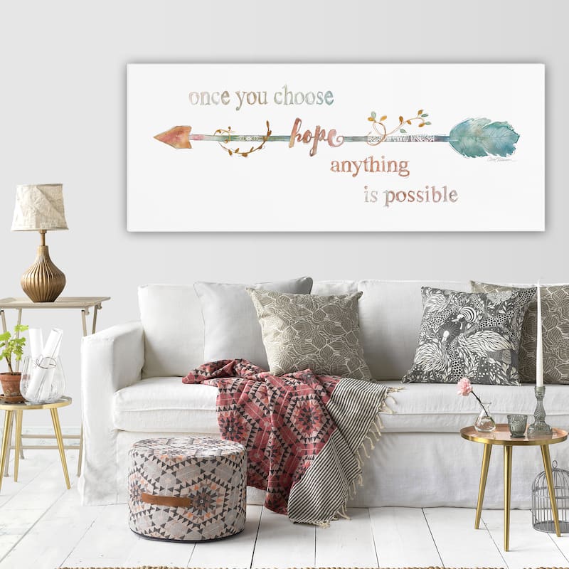 Wexford Home 'Arrow of Hope' 3 Sizes Available Premium Gallery Wrapped Canvas