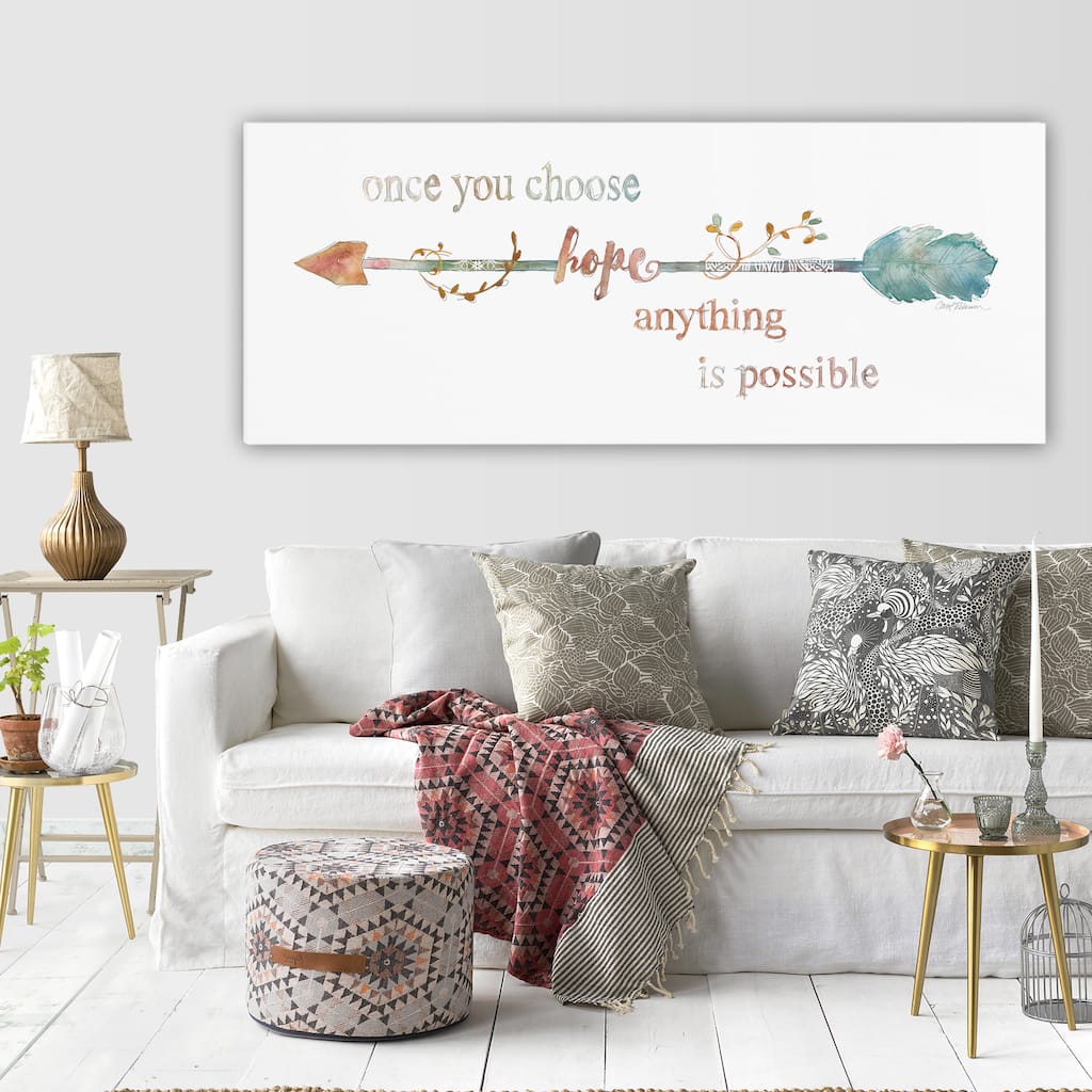 Wexford Home 'Arrow of Hope' 3 Sizes Available Premium Gallery Wrapped Canvas