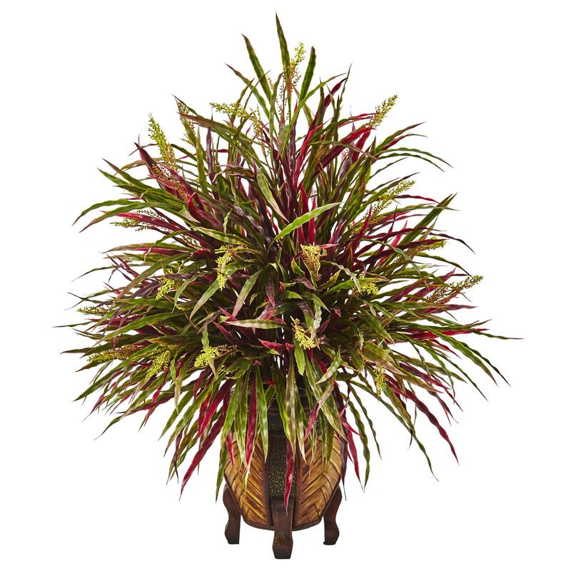 Nearly Natural Multicolored Autumn Grass Arrangement