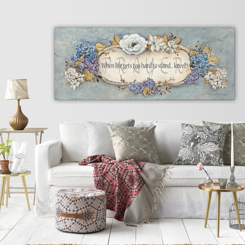 Wexford Home 'Prayer' 3 Sizes Available Premium Gallery Wrapped Canvas