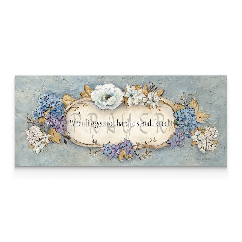 Wexford Home 'Prayer' 3 Sizes Available Premium Gallery Wrapped Canvas