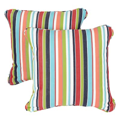 Sawyer Sunbrella Carousel Confetti Indoor/ Outdoor 20 inch Corded Pillow Set