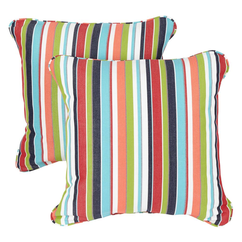 Sawyer Sunbrella Carousel Confetti Indoor/ Outdoor 20 inch Corded Pillow Set