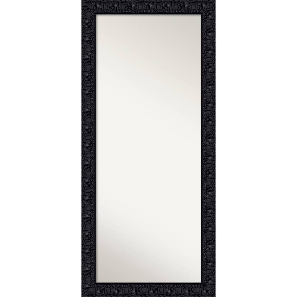 Floor / Leaner Mirror, Black Luxor 30 x 66-inch