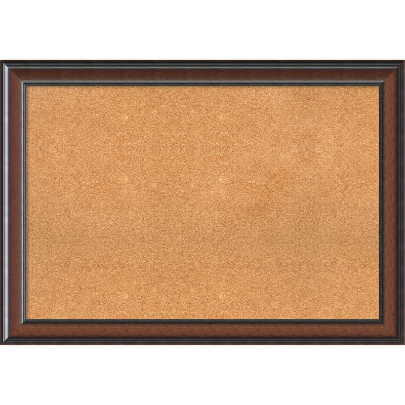 Framed Cork Board, Cyprus Walnut