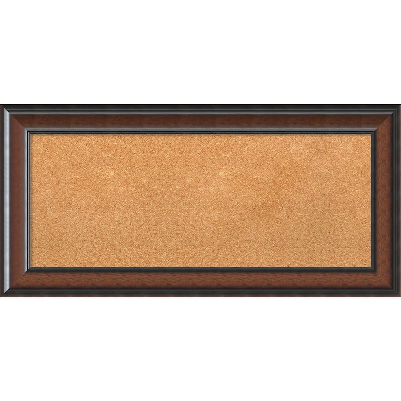 Framed Cork Board, Cyprus Walnut