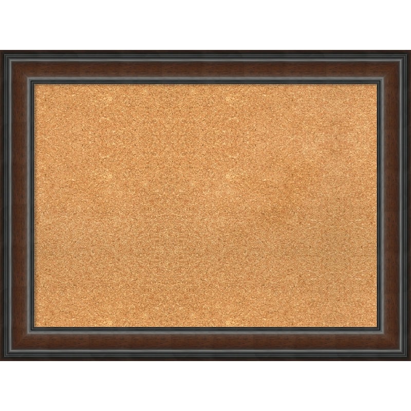 Framed Cork Board, Cyprus Walnut