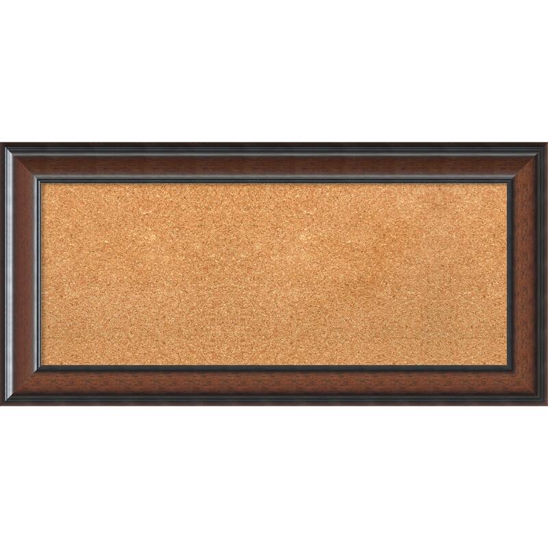 Framed Cork Board, Cyprus Walnut