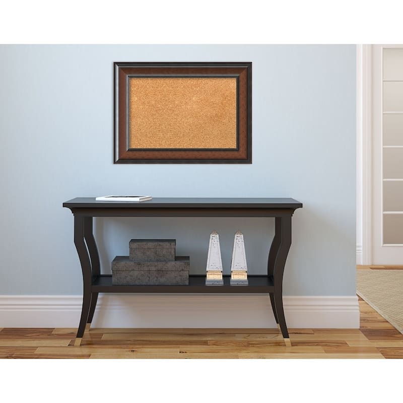 Framed Cork Board, Cyprus Walnut