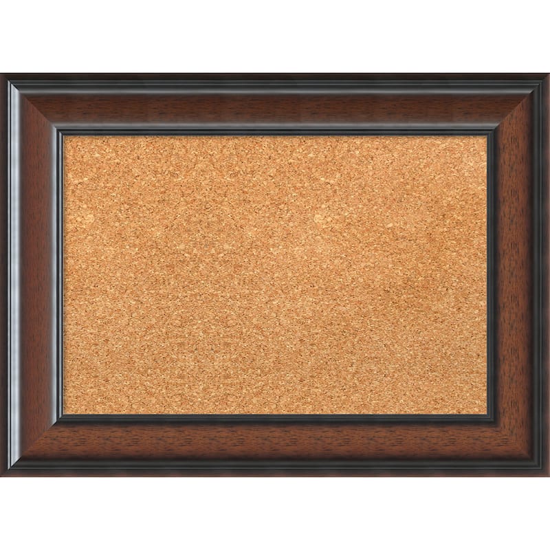 Framed Cork Board, Cyprus Walnut
