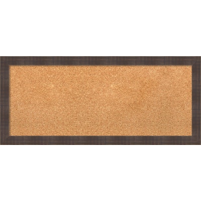 Framed Cork Board, Whiskey Brown Rustic