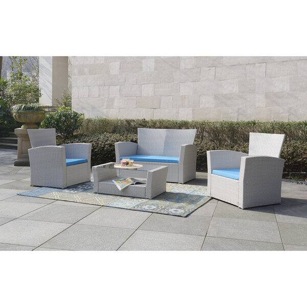 DG Casa Kennebunk Loveseat, Two Chairs and Table Set Overstock 14308787