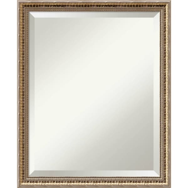 Wall Mirror, Fluted Champagne Wood